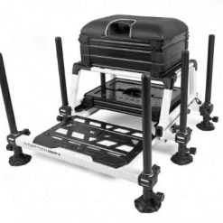 Preston Inception Station - White + Graphite **NEW 2021** Boxes / Chairs / Trolleys